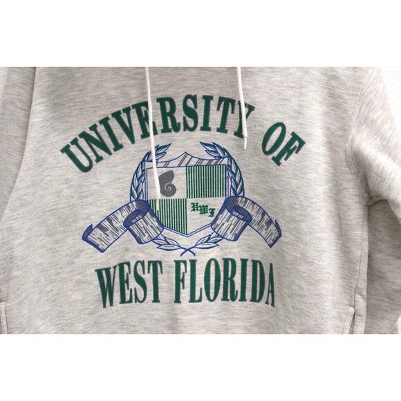 Vintage University of West Florida Argonauts Hooded Sweatshirt Medium - Picture 2 of 12